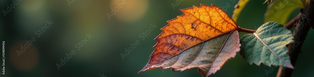 Delicate veins etched on decaying leaf, muted hues, detail, texture, close-up Delicate veins etched on decaying leaf, muted hues, detail, texture, close-up