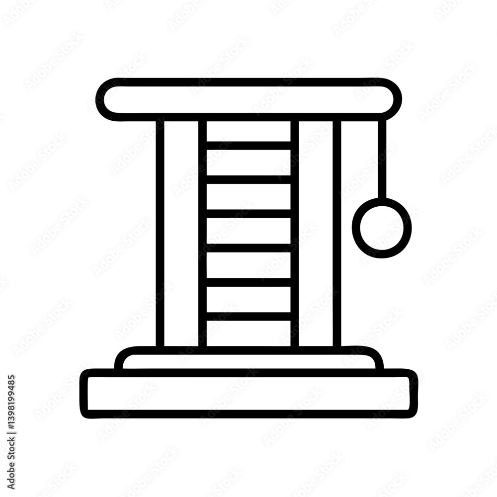 Cat tree with scratching post and hanging toy for indoor cats pet furniture item Cat tree with scratching post and hanging toy for indoor cats pet furniture item