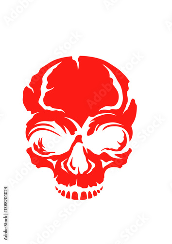 Tete de mort halloween crane humain