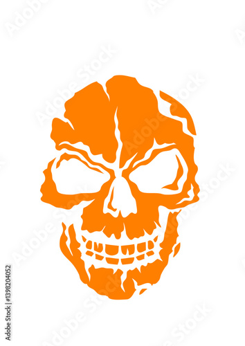 Tete de mort halloween crane humain