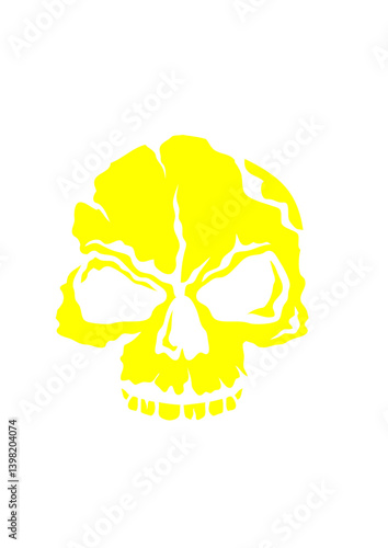 Tete de mort halloween crane humain