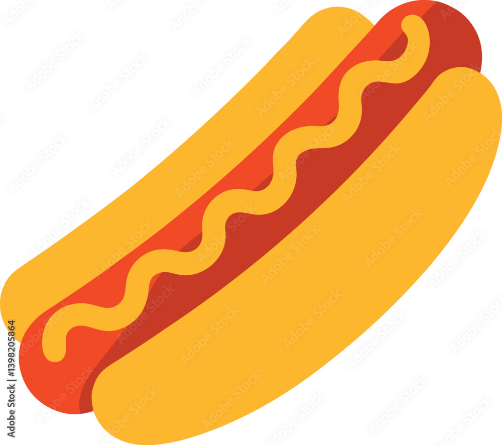 hot dog vector illustration