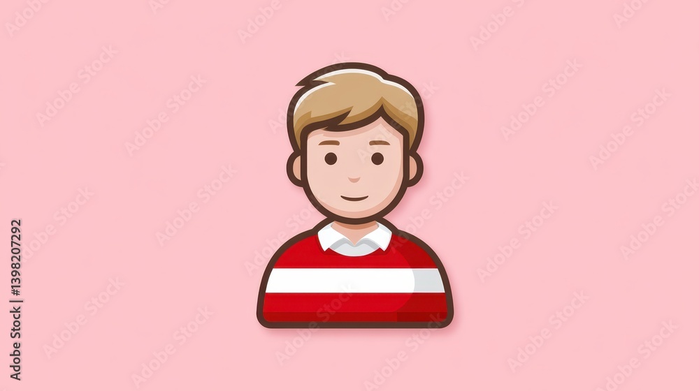 Striking contrast, person in vibrant red and white shirt, fashion statement Striking contrast, person in vibrant red and white shirt, fashion statement