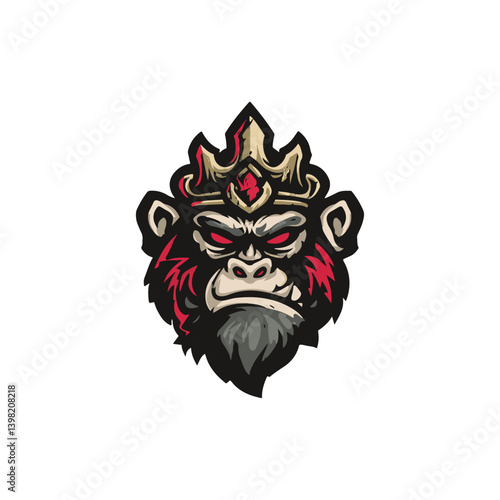 spartan ape logo vector esports for gaming