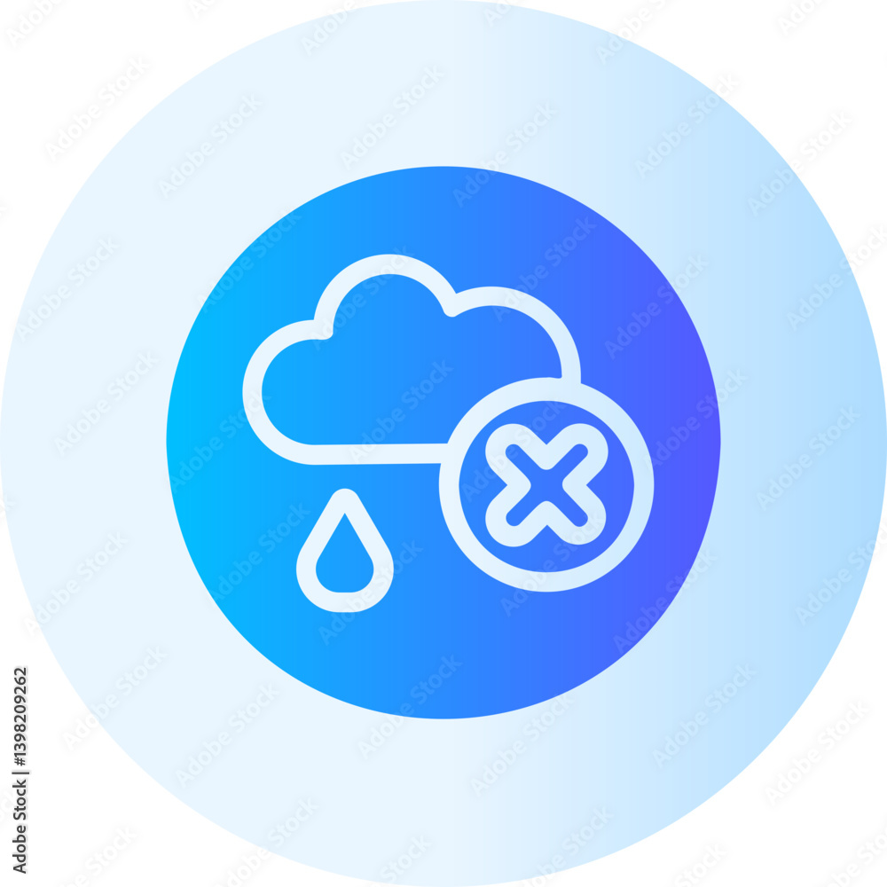 Zero Emission gradient icon Zero Emission gradient icon