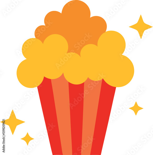 popcorn in a glass