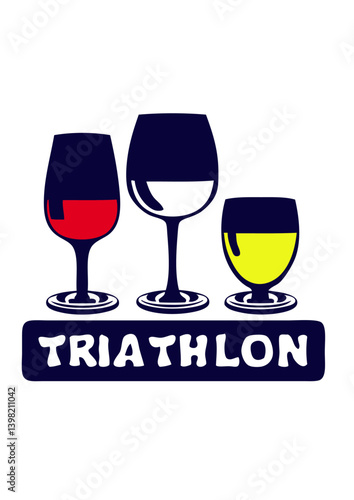 triathlon alcool verre apero humour
