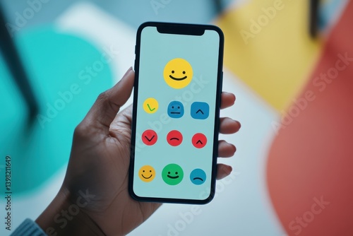 Wallpaper Mural Mobile Phone Displaying Feedback Icons Torontodigital.ca