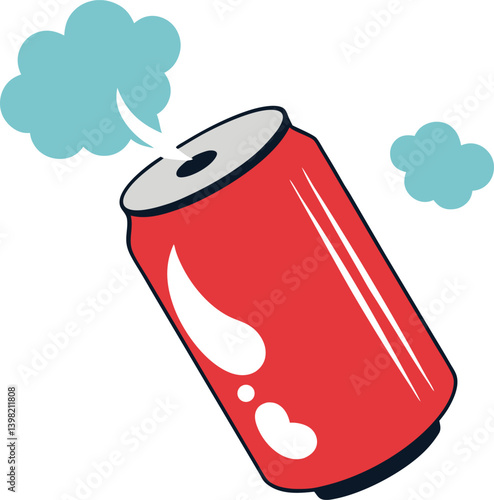 vector illustration of a bottle of milk
