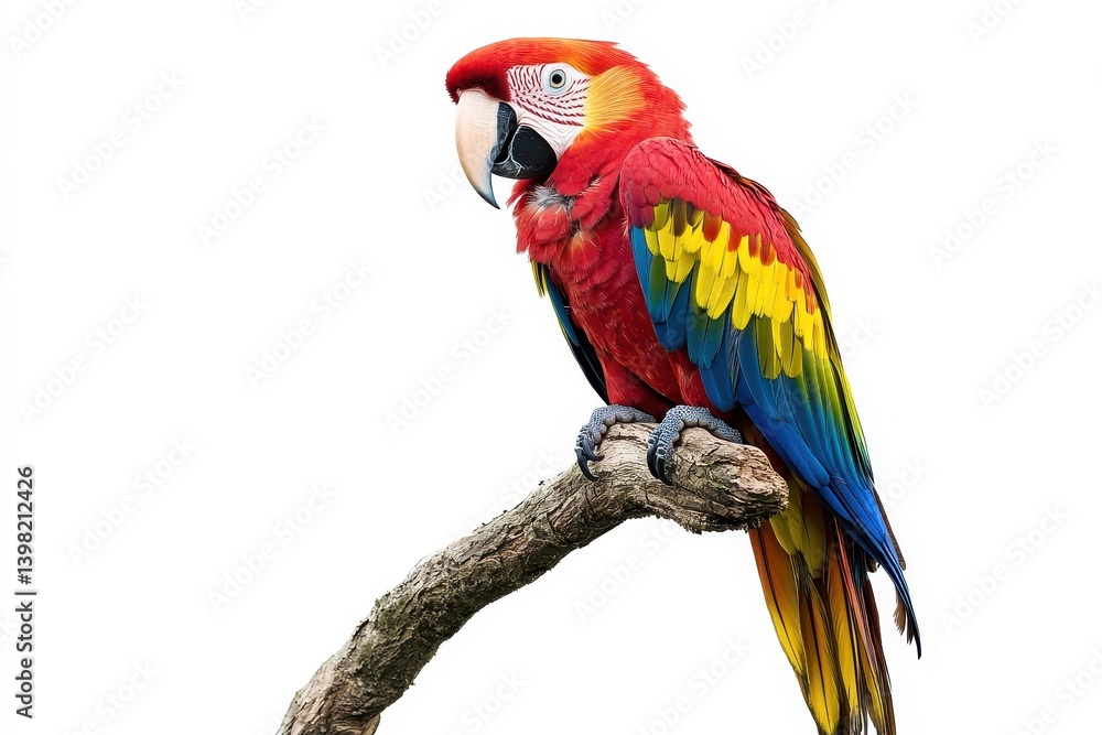 Fototapeta premium Colorful Parrot on Branch