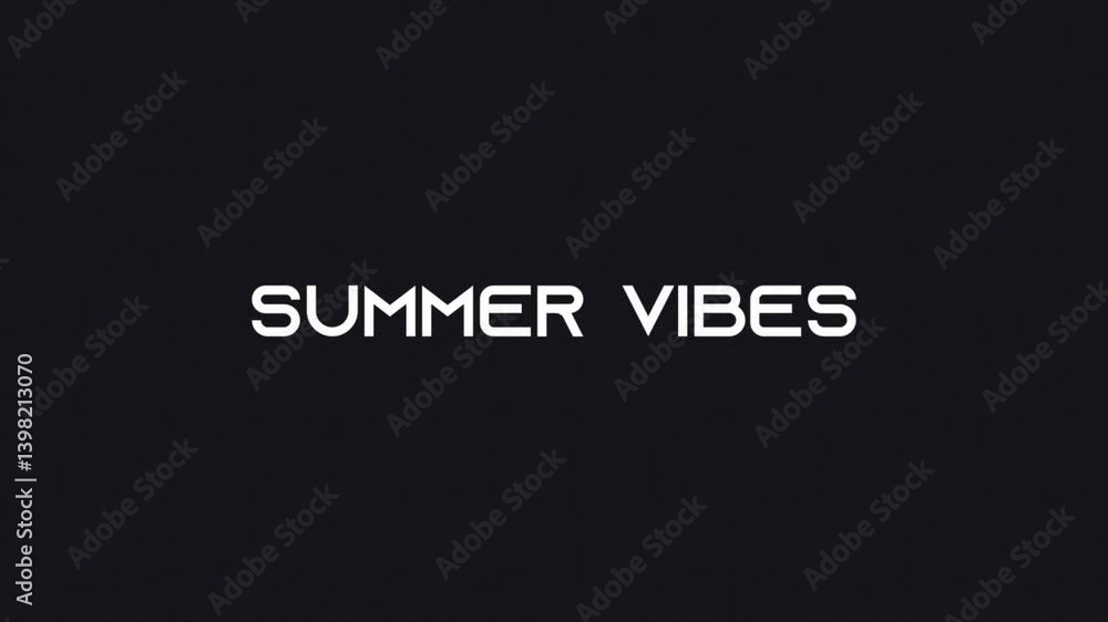Summer Vibes - Chill 3D Text Animation for Travel, Lifestyle & Promo Videos Summer Vibes - Chill 3D Text Animation for Travel, Lifestyle & Promo Videos