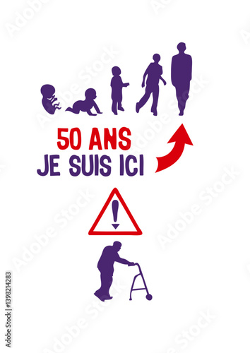 50 ans evolution anniversaire foetus adolescent adulte