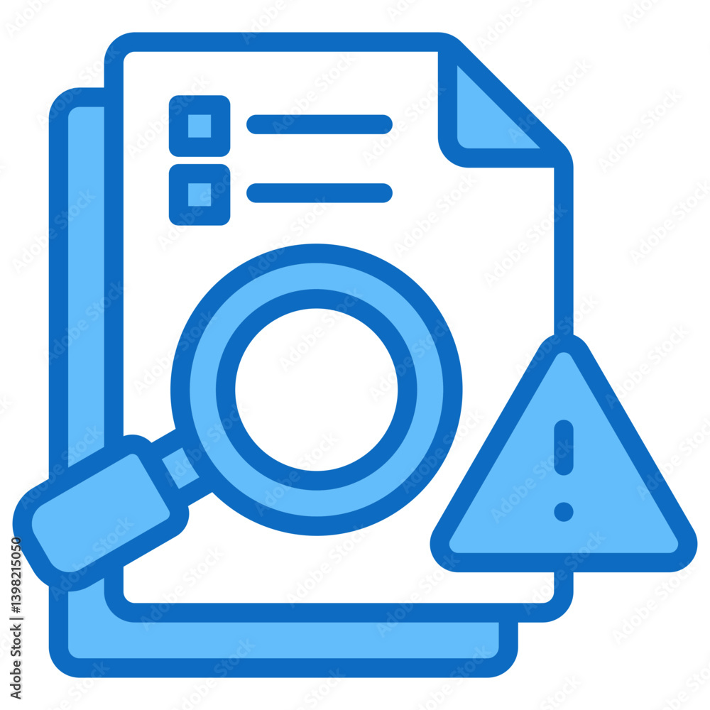 Risk Assessment Icon Financial Projection and Management Blue Fill Design Vector Concept Risk Assessment Icon Financial Projection and Management Blue Fill Design Vector Concept