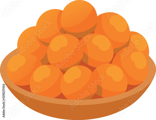 vector illustration of an orange fruit