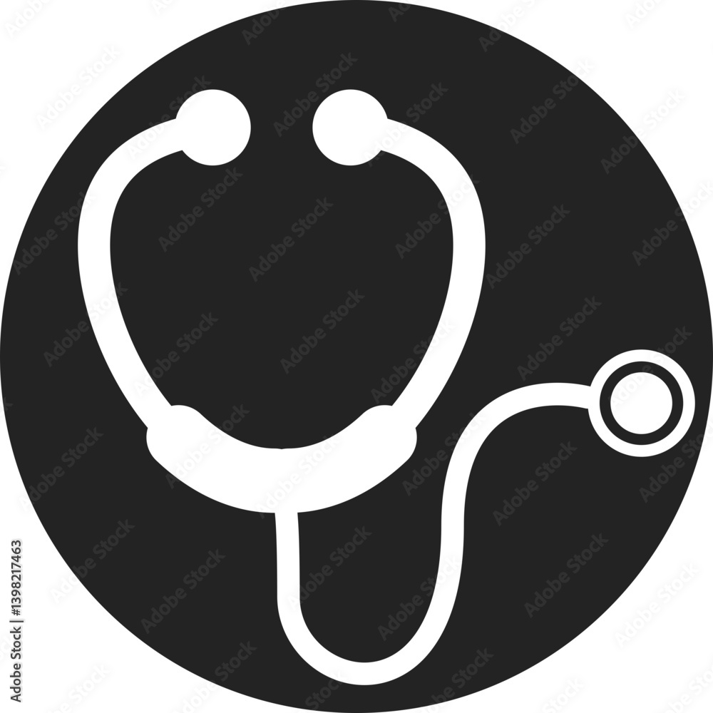 Stethoscope Vector Icon Stock Illustration Stethoscope Vector Icon Stock Illustration