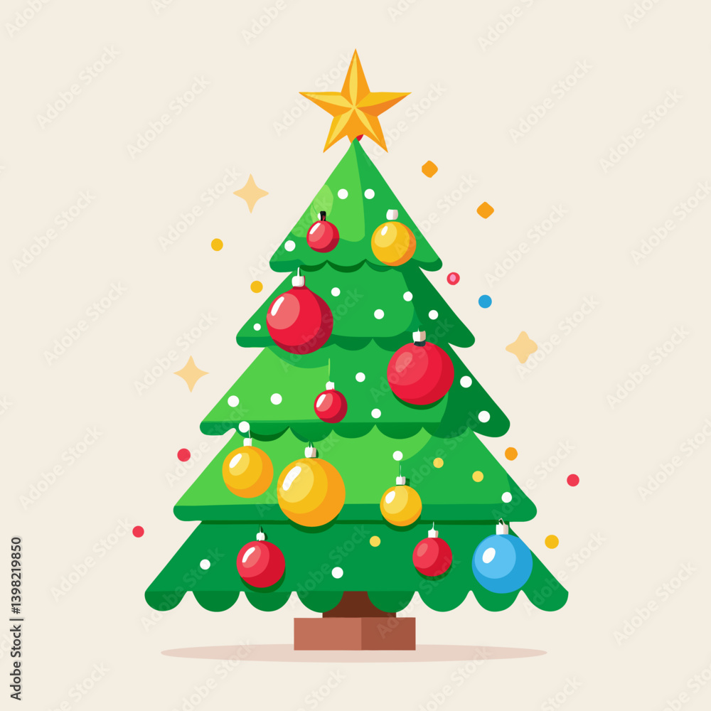 christmas tree vector illustration christmas tree vector illustration