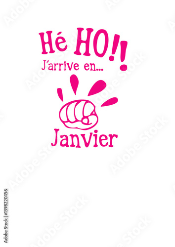janvier bebe arrive poing toc toc mois naissance enceinte