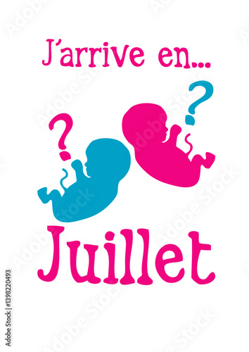 juillet bebe arrive fille gars interrogation naissance enceinte