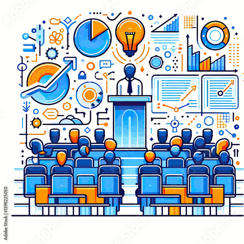 Attractive graphic vector file from the seminar