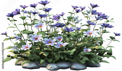 Vector ornamental blooms springtime isolate, wildflower design, spring floral vector, isolated flower decoration, springtime flower artwork, nature wildflower illustration, floral