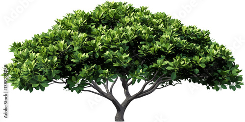 Green shrub foliage, realistic tree vector, lush garden element, forest landscape, decorative bush plant, natural tree illustration, leafy plant vector, outdoor scenery