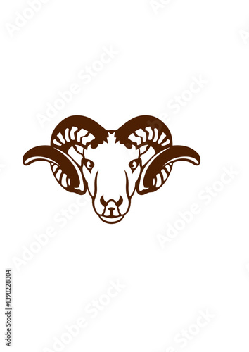 belier corne tete animal 
