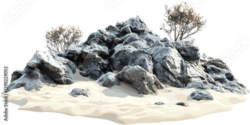reef rock beaches seascape sand transparent background png, ocean waves, coastal landscape, tropical beach, marine life, nature scene, summer vacation, beach holidays, clear water