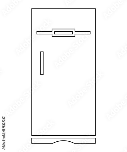 fridge icon with thin outline