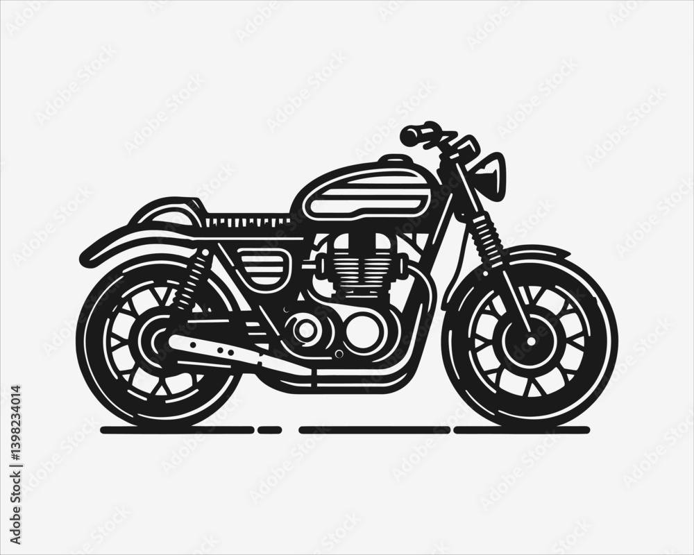 Obraz premium motorcycle isolated on white