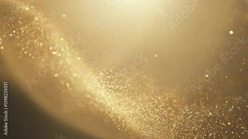 Abstract gold background texture with light particles