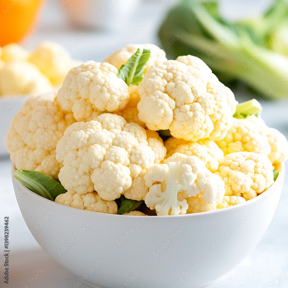 Fresh Cauliflower in Bowl Fresh Cauliflower in Bowl