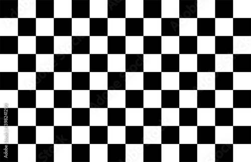 Square checked background vector illustration, black and white