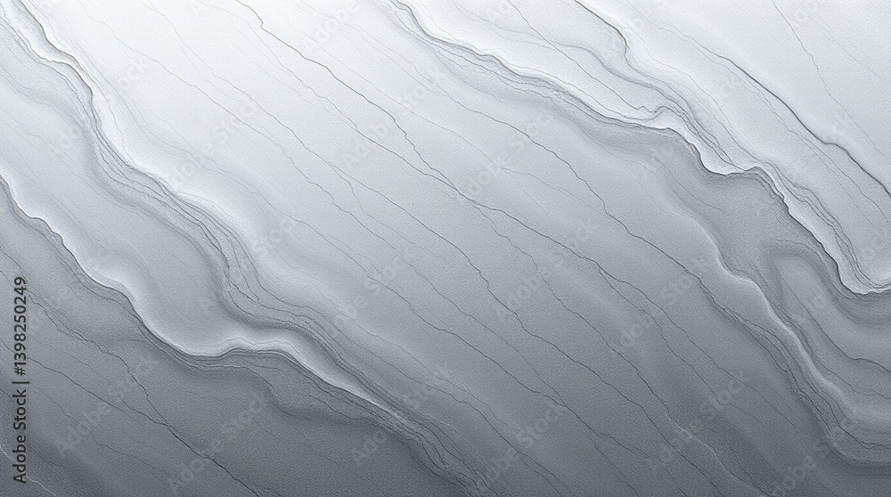 Obraz premium Abstract texture : Abstract gray texture with flowing lines and waves, creating serene and calming atmosphere