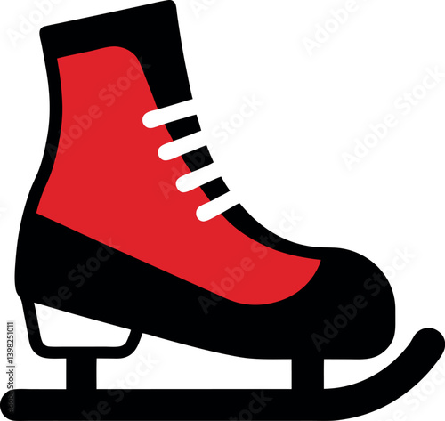 ice skates on white background