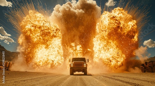 Epic Explosion: Mad Max Fury Road Style