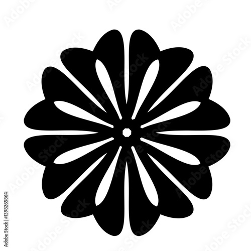 A black corporate vector logo or symbol