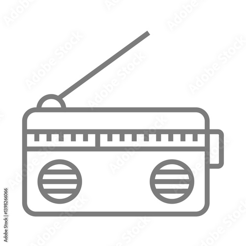 Radio Set Icon Design