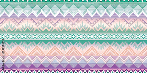 Colorful geometric pattern in soft pastel shades.
