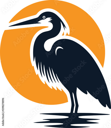 heron on a branch