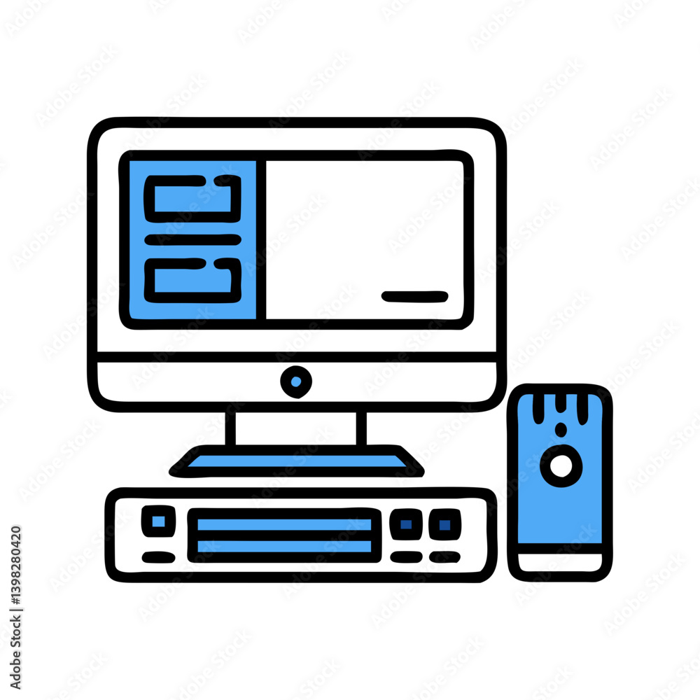 computer icon, computer vector illustration-simple illustration of computer, perfect for computer logos and icons computer icon, computer vector illustration-simple illustration of computer, perfect for computer logos and icons