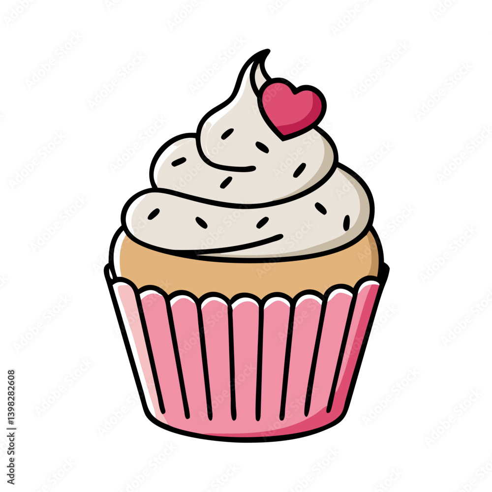 cupcake icon, cupcake vector illustration-simple illustration of cupcake, perfect for cupcake logos and icons cupcake icon, cupcake vector illustration-simple illustration of cupcake, perfect for cupcake logos and icons