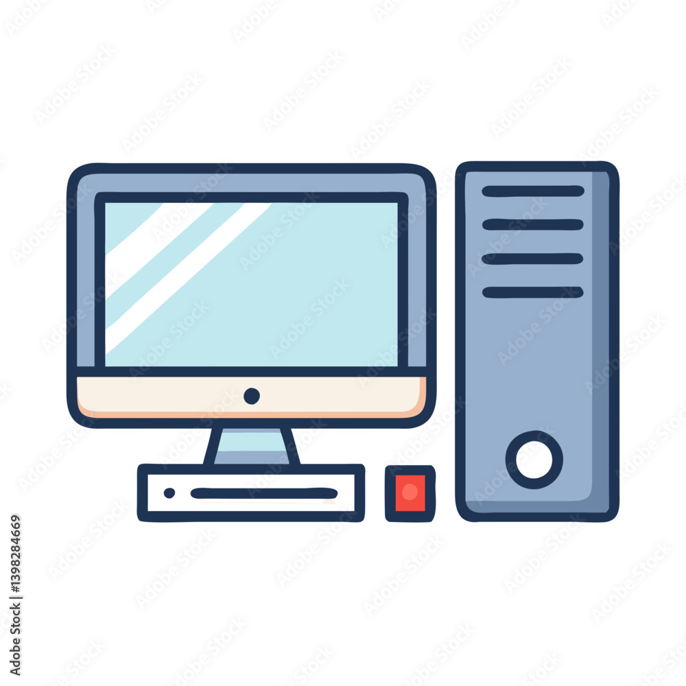 desktop pc icon, desktop pc vector illustration-simple illustration of desktop pc, perfect for desktop pc logos and icons desktop pc icon, desktop pc vector illustration-simple illustration of desktop pc, perfect for desktop pc logos and icons