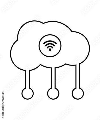 Cloud computing icon