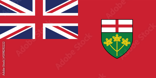 Ontario flag– perfect for Canadian pride, cultural projects, and patriotic travel visuals.