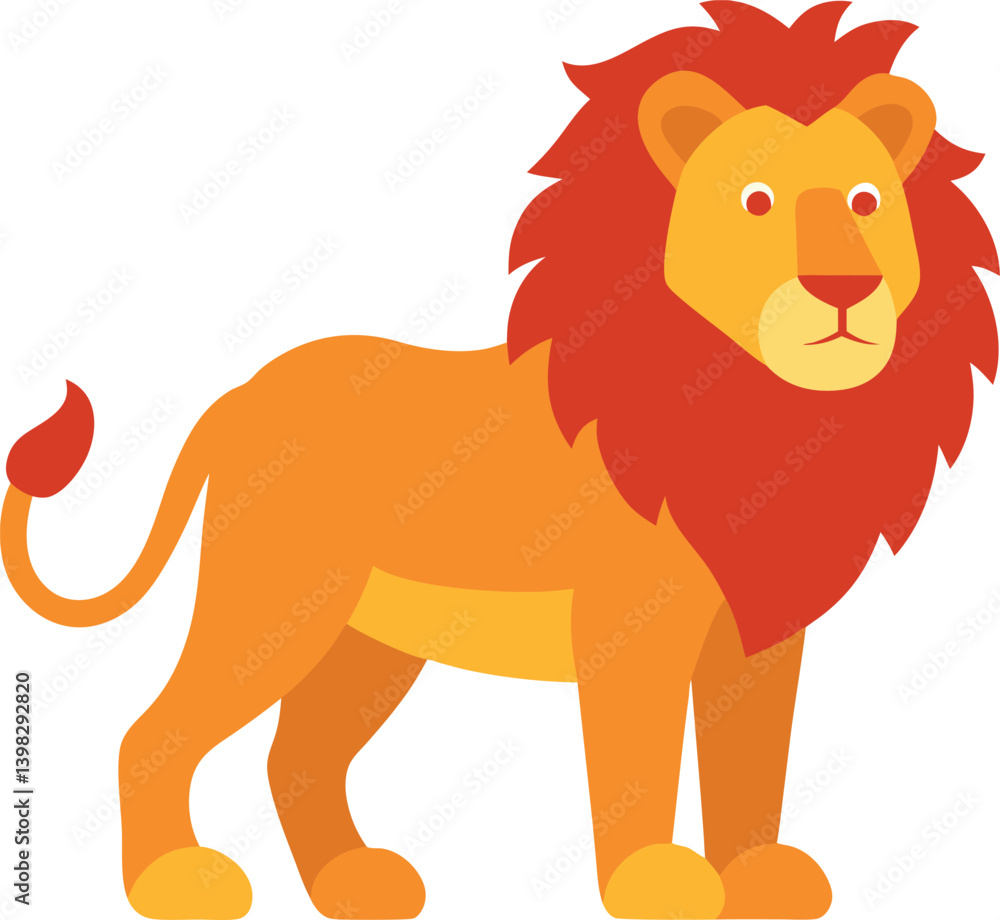 Obraz premium Majestic Lion Vector Illustrations