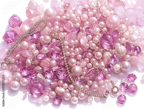 Pink beads collection