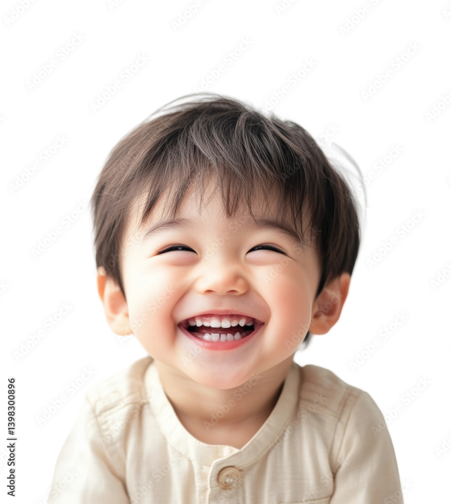 Joyful laughter of a happy child portrait bright happiness. Isolated on transparent background, png. Joyful laughter of a happy child portrait bright happiness. Isolated on transparent background, png.