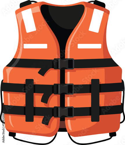 safety vest isolated on white