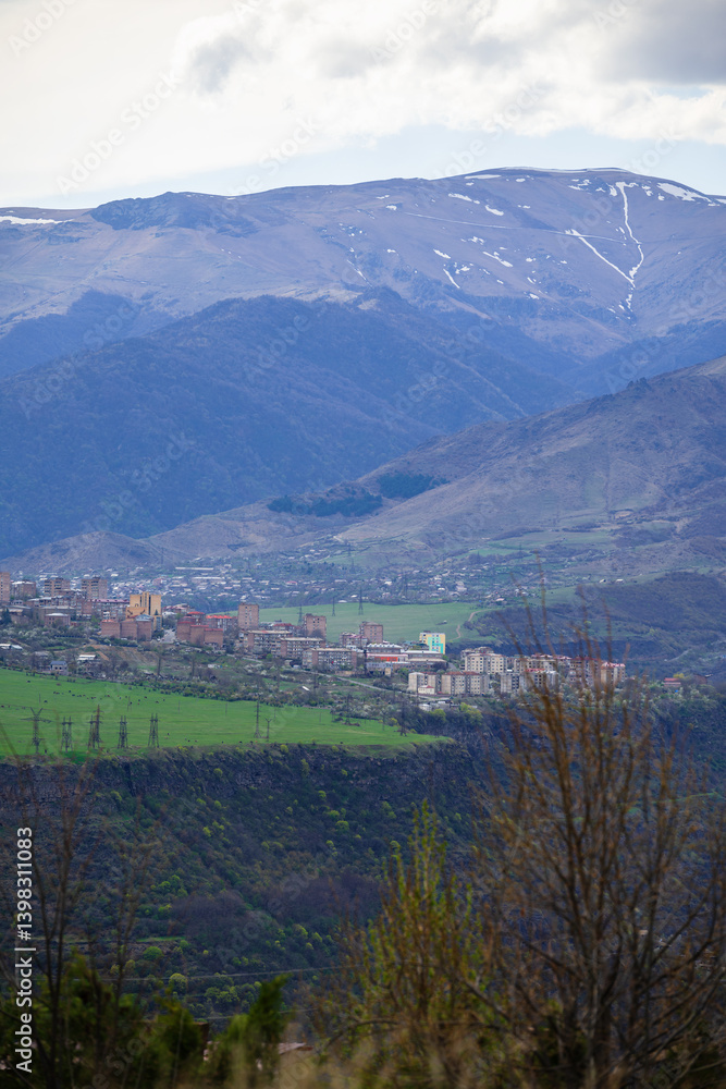 Obraz premium Beautiful scene of Alaverdi town and Sanahin village, Armenia