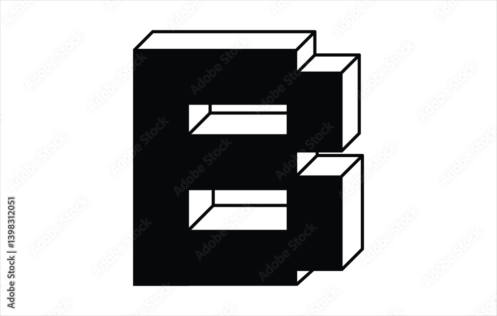 Creative Letter B Typography Vector Template. Elegant Letter B logo Creative Letter B Typography Vector Template. Elegant Letter B logo